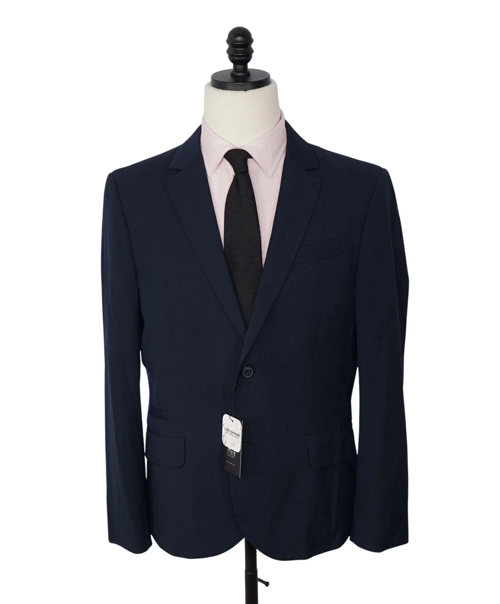 ARMANI EXCHANGE - Solid Navy Blue Blazer - 40S